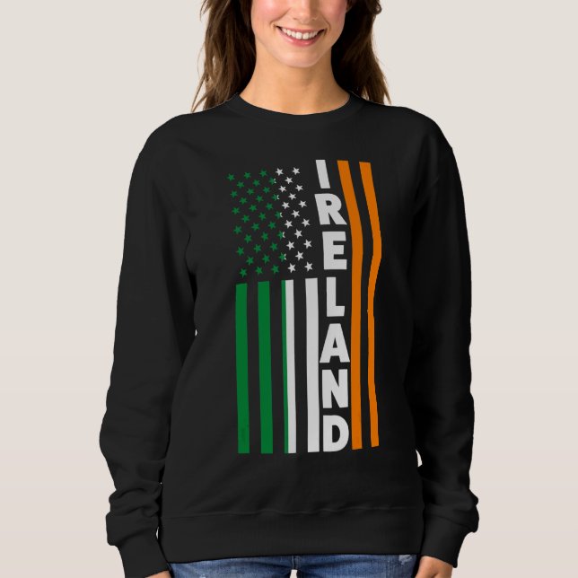 Ireland Irland Irish Flag Sweatshirt (Front)
