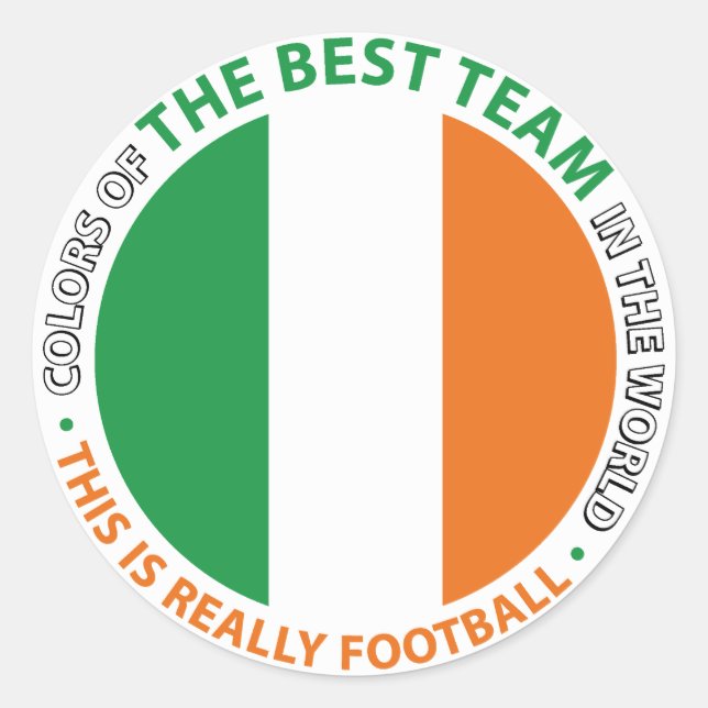 Ireland Irlanda Art Shield Classic Round Sticker (Front)