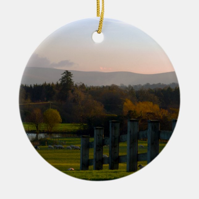 Ireland is Beautiful Ceramic Tree Decoration (Front)