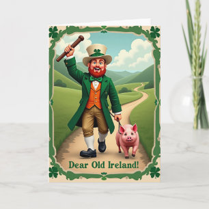 Ireland Leprechaun Celebration Card