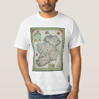 Ireland Map - Irish Eire Erin Historic Map