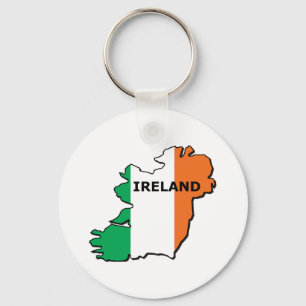 Ireland Map Key Ring