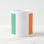 Ireland National Flag, Irish standard, Banner Large Coffee Mug<br><div class="desc">The Tricolor: A Symbol of Hope and Unity - The Irish Tricolor, a vibrant tapestry of green, white, and orange, has become synonymous with the Emerald Isle. This simple yet powerful flag carries within its folds a rich history and a profound symbolism. - A Rebellious Birth - The Tricolor was...</div>