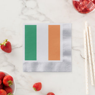 Ireland National Flag, Irish standard, Banner Napkin