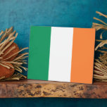 Ireland National Flag, Irish standard, Banner Plaque<br><div class="desc">The Tricolor: A Symbol of Hope and Unity - The Irish Tricolor, a vibrant tapestry of green, white, and orange, has become synonymous with the Emerald Isle. This simple yet powerful flag carries within its folds a rich history and a profound symbolism. - A Rebellious Birth - The Tricolor was...</div>