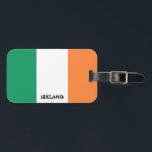 Ireland National Flag Patriotic Luggage Tag<br><div class="desc">Ireland National Flag Patriotic Luggage Tag with the Ireland flag printed over the one side of the tag. Country name written with the vibrant font is integrated in the design on the bottom. Text is fully customisable using "Customise it!" feature. Other side of the tag is reserved for your information....</div>