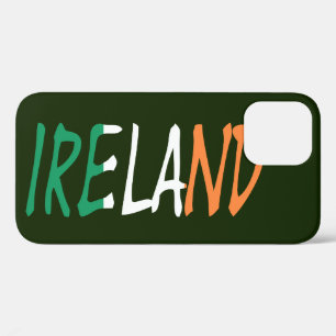 Ireland overlaid on Irish Flag iphcnt iPhone 12 Case