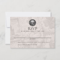 Ireland Passport Wedding RSVP Card