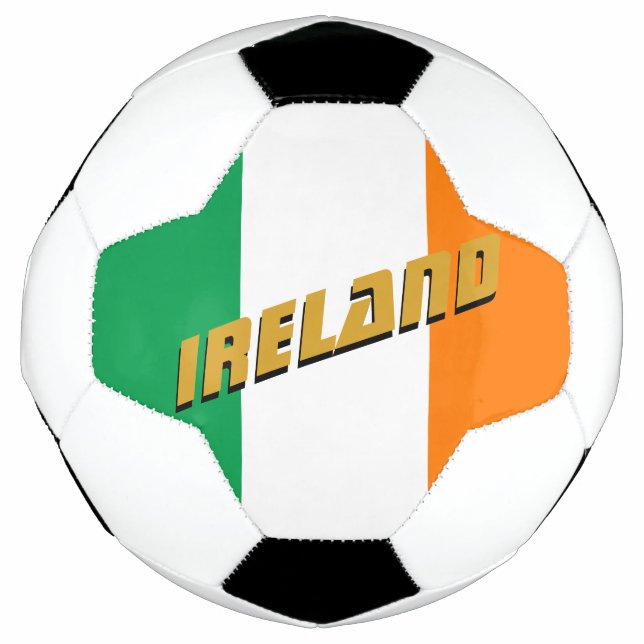 Ireland Patriotic Football & Irish Flag Soccer Ball (Front)
