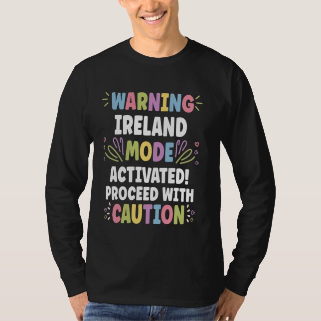 IRELAND Personalised Name Funny Cute Custom IRELAN T-Shirt (Front)