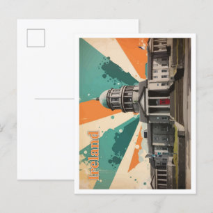 Ireland Pop Art Travel Illustration Postcard