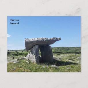 Ireland, Poulnabrone Portal Tomb, Burren, Clare Postcard