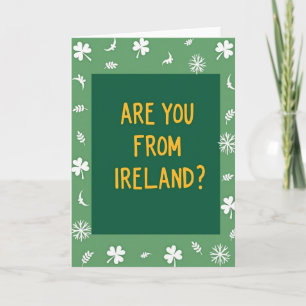 Ireland Question Fun Card