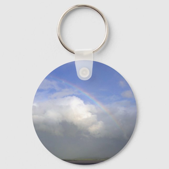 Ireland Rainbows Couds Sky Key Ring (Front)