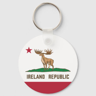 Ireland Republic Irish Elk Flag Giant Deer Key Ring