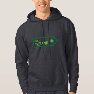 Ireland Road Sign Hoodie