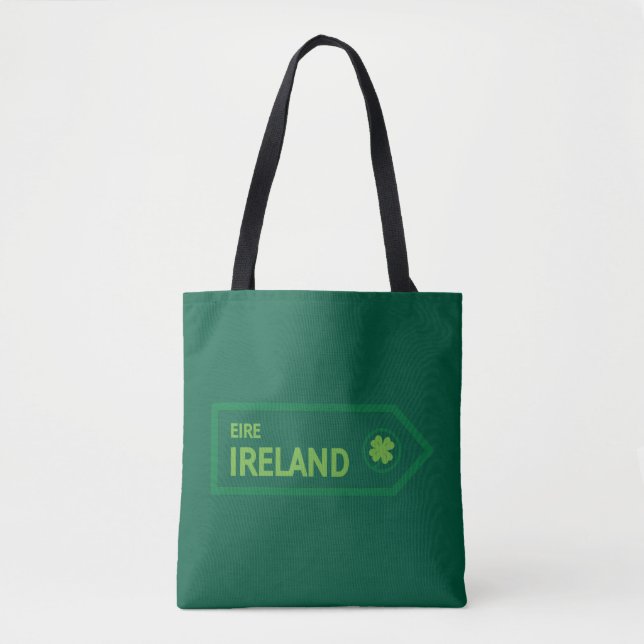 Ireland Road Sign Tote Bag (Front)