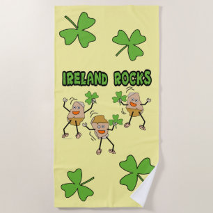 Ireland Rocks Beach Towel