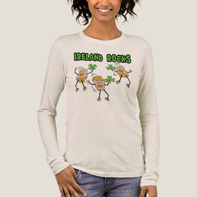Ireland Rocks Tri-Blend Shirt (Front)