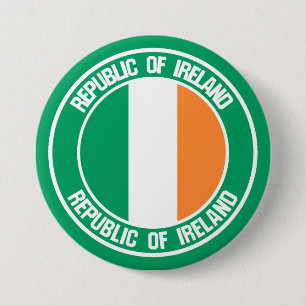 Ireland Round Emblem 7.5 Cm Round Badge