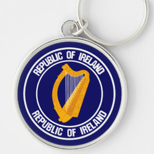 Ireland Round Emblem Key Ring