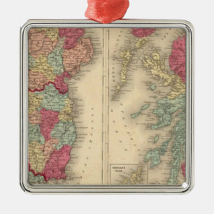 Ireland Scotland Metal Tree Decoration