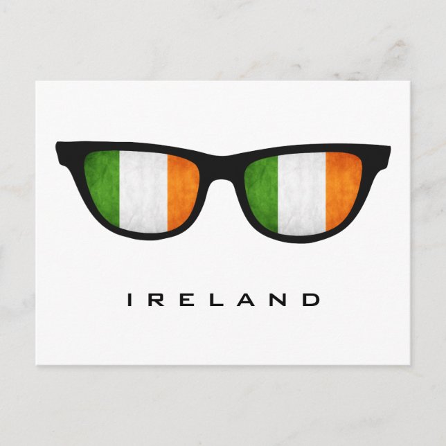 Ireland Shades custom text & colour postcard (Front)