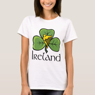 Ireland Shamrock and Harp T-Shirt