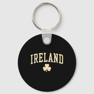 Ireland Shamrock Clover Irish Lucky Green Vintage Key Ring