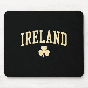 Ireland Shamrock Clover Irish Lucky Green Vintage  Mouse Pad