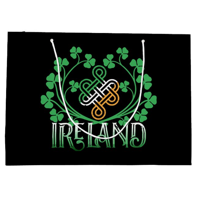 IRELAND SHAMROCK LARGE GIFT BAG (Back)