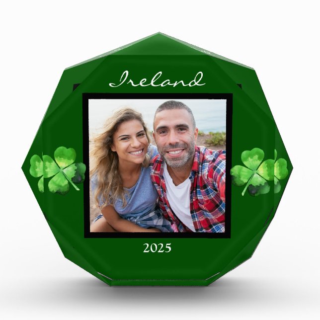 Ireland Shamrock Photo Block (Front)