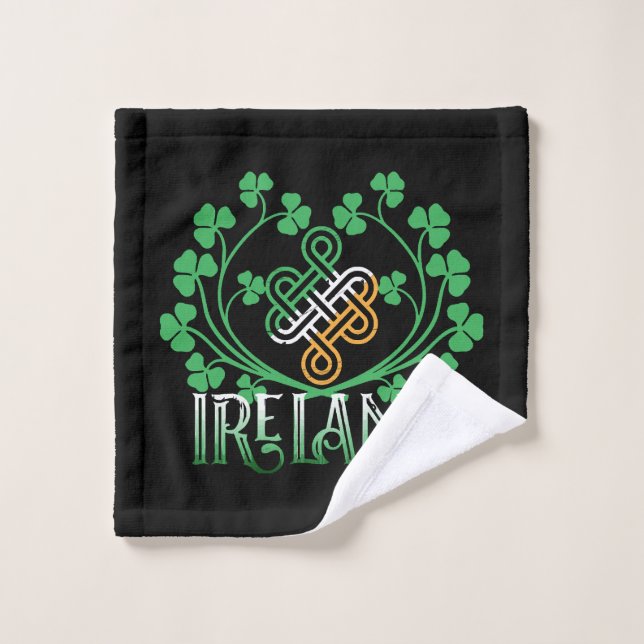 IRELAND SHAMROCK WASH CLOTH (Wash Cloth)