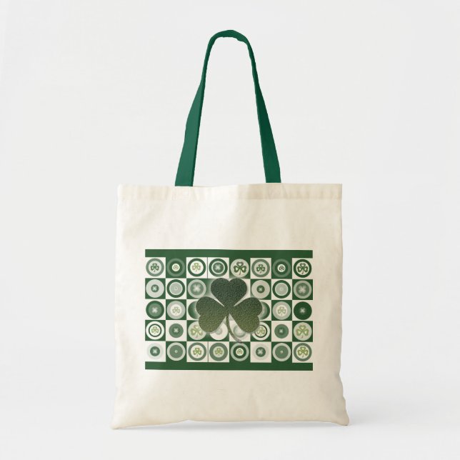 Ireland shamrocks tote bags (Front)