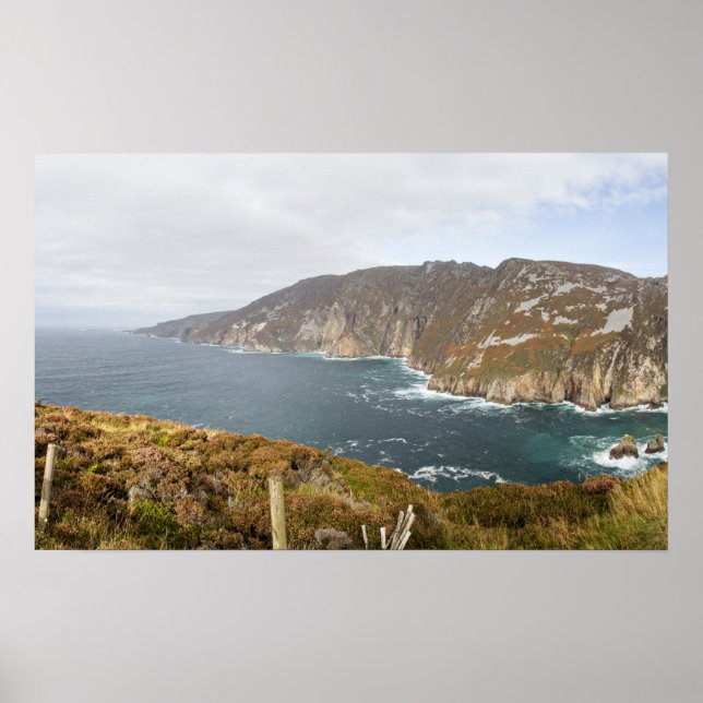 Ireland Slieve League Cliffs Photo Poster (Front)