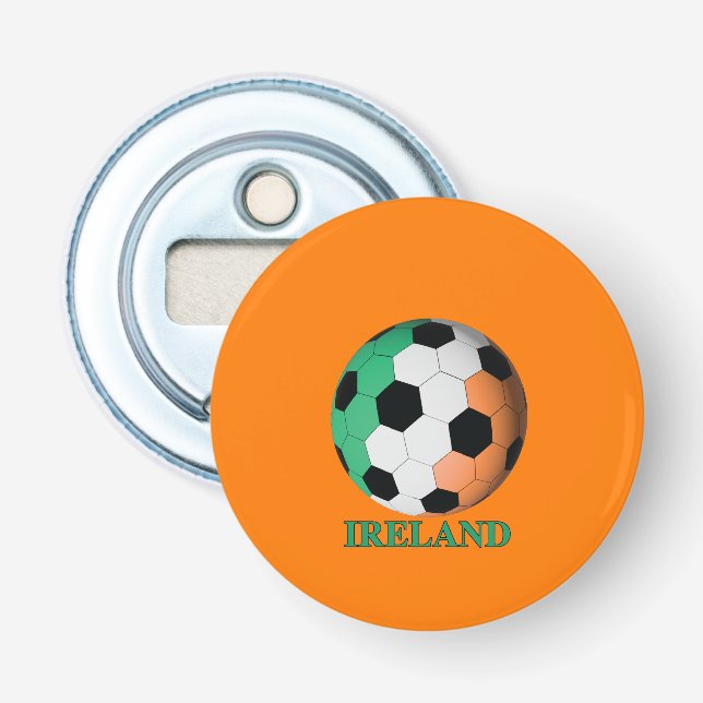 Ireland soccer bottle opener (Front)