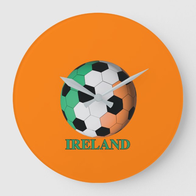 Ireland soccer large clock (Front)
