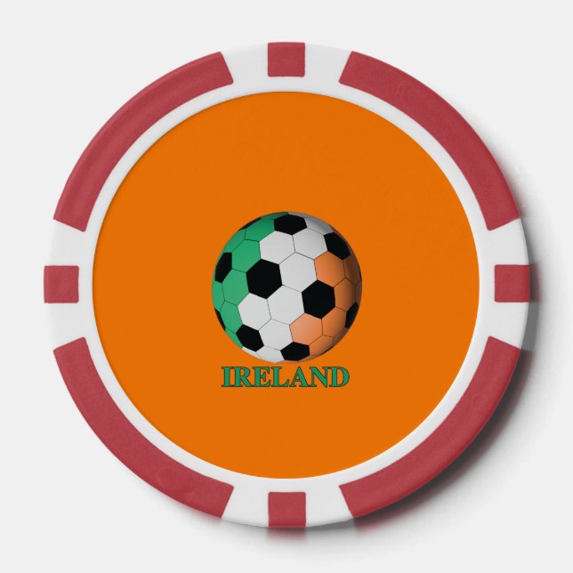Ireland soccer poker chips (Front)