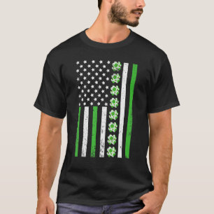 Ireland Soccer Sport Usa Flag Shamrock St Patrick T-Shirt