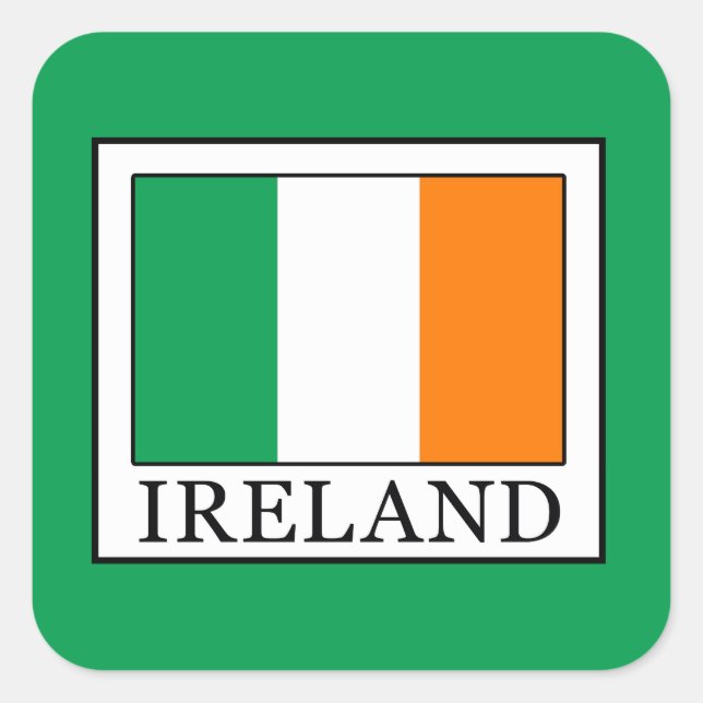 Ireland Square Sticker (Front)