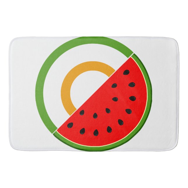 IRELAND STANDS WITH PALESTINE - Watermelon Bath Mat (Front)