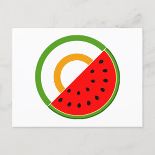 IRELAND STANDS WITH PALESTINE - Watermelon Holiday Postcard
