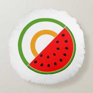 IRELAND STANDS WITH PALESTINE - Watermelon Round Cushion