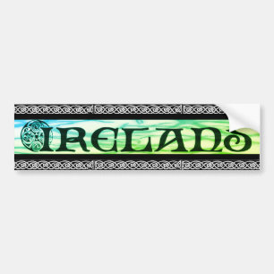 Ireland Sticker, sticker, Celtic node, Bumper Sticker