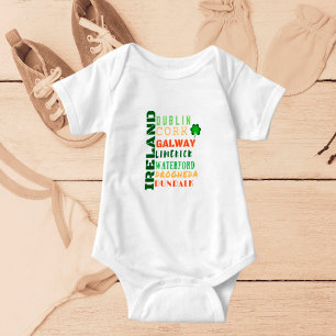 IRELAND SUBWAY ART BABY BODYSUIT
