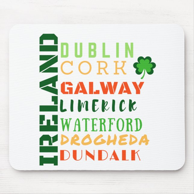 IRELAND SUBWAY ART MOUSE PAD (Front)