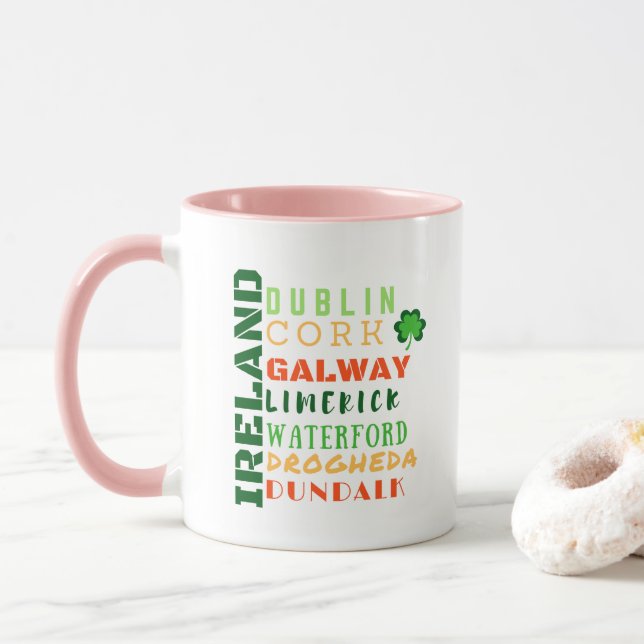 IRELAND SUBWAY ART MUG (With Donut)