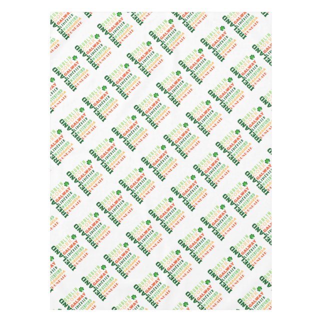 IRELAND SUBWAY ART TABLECLOTH (Front)