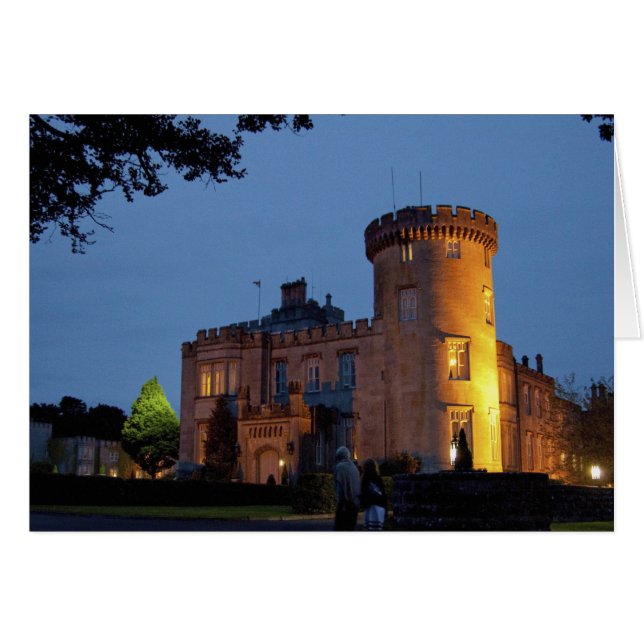 Ireland, the Dromoland Castle lit at dusk, (Front Horizontal)