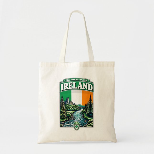 Ireland The Emerald Isle Tote Bag (Front)
